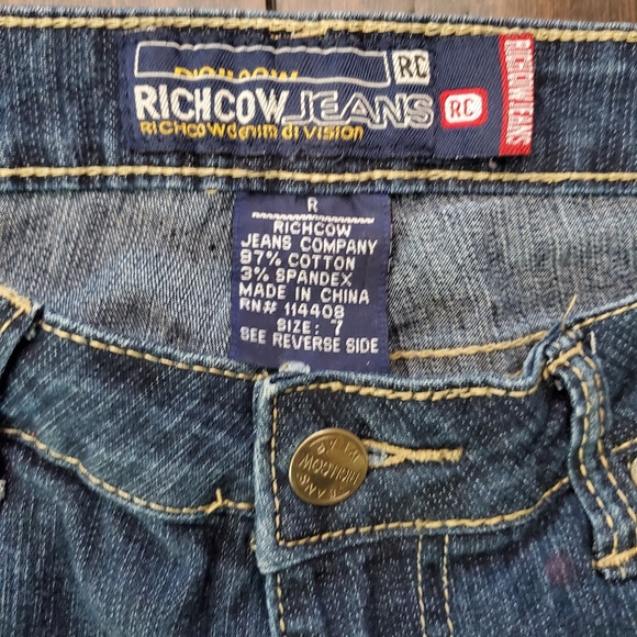 Richcow Jean Shorts sz 7 - Picture 2 of 3